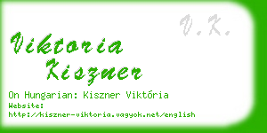 viktoria kiszner business card
